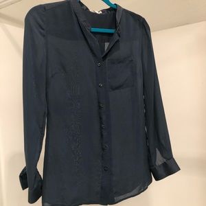 Skin size 0 silk blouse shirt